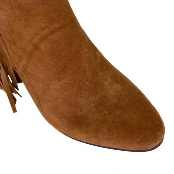 Dolce Vita Rhoda Tan Suede Tasseled Womens Ankle Boots Size 6M - Picture 10 of 16